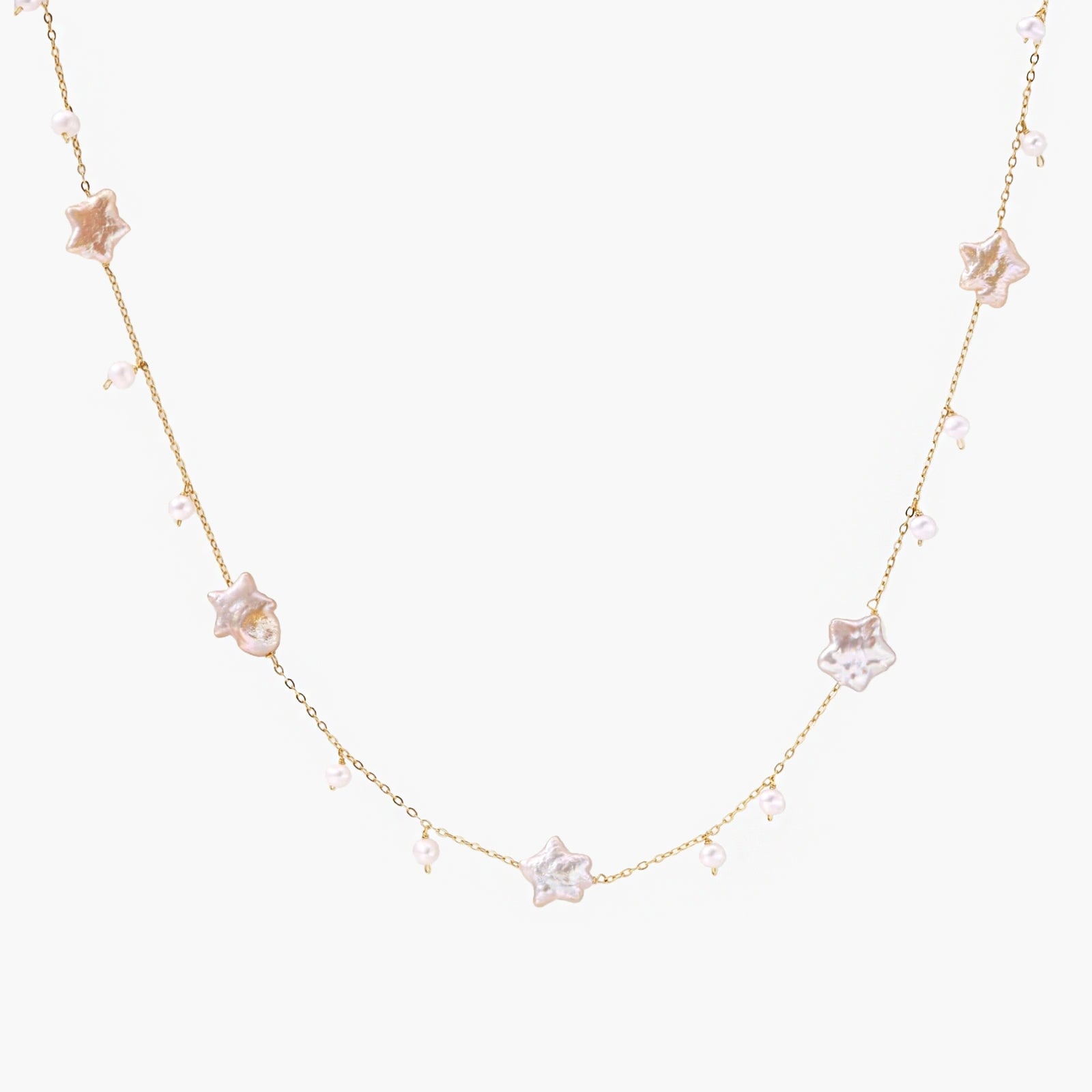 SAE celestial pearl star necklace - Ameza